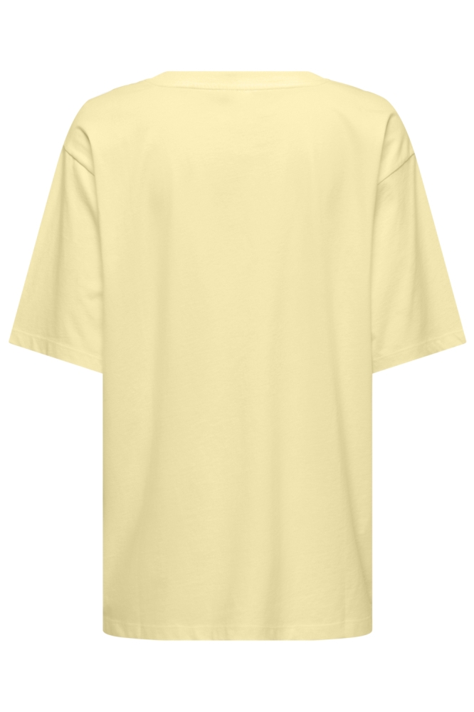 ONLROSIE S/S OVERSIZE TEE CS JRS 15369746 Pastel Yellow/Cappadocia